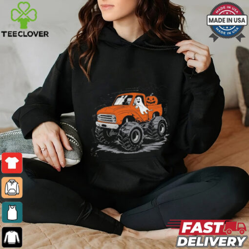 Halloween Shirt For Kids Boy Monster Truck Pumpkin Halloween T Shirt