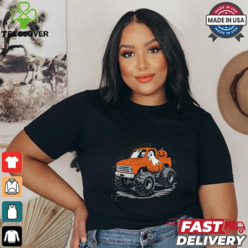 Halloween Shirt For Kids Boy Monster Truck Pumpkin Halloween T Shirt