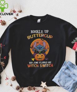 Halloween Stitch Buckle Up Buttercup You Just Flipped My Witch Switch Shirt