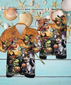 Halloween T rex Hawaiian Shirt