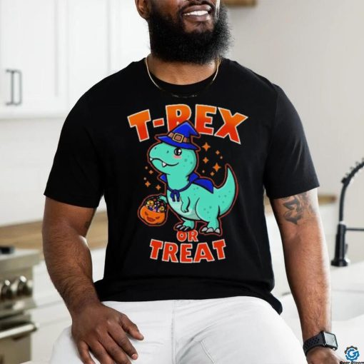 Halloween Trick or Treat Cute Kawaii T Rex Dinosaur For Kids Shirt