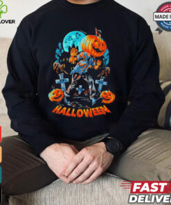 Halloween a pumpkin head shirt