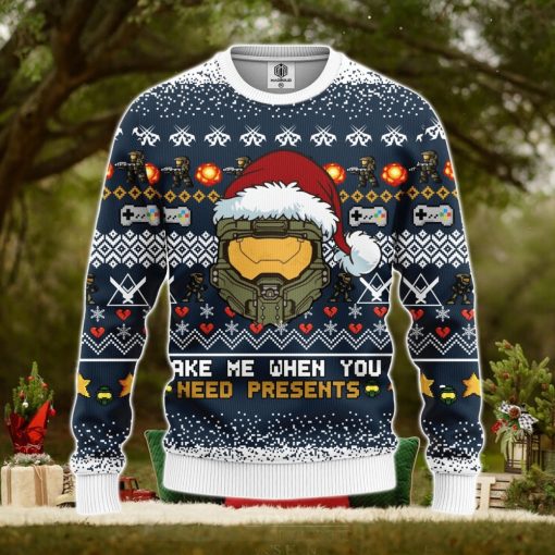 Halo 3D Ugly Christmas Sweater Amazing Gift Men And Women Christmas Gift