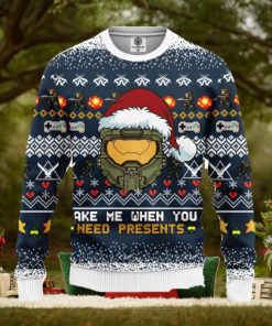 Halo 3D Ugly Christmas Sweater Amazing Gift Men And Women Cute Christmas Gift