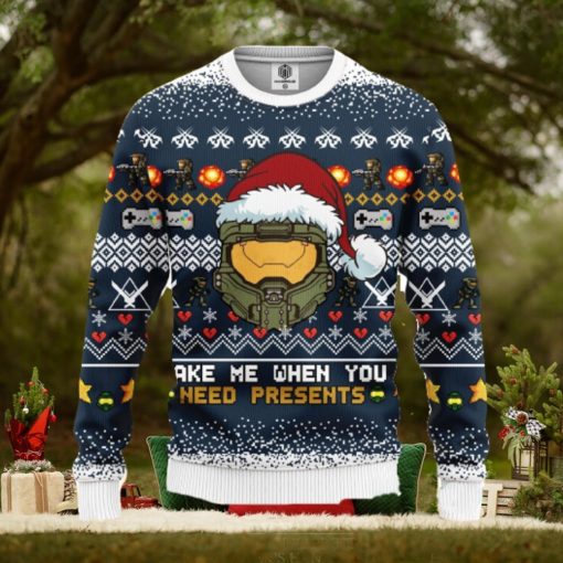 Halo 3D Ugly Christmas Sweater Amazing Gift Men And Women Cute Christmas Gift