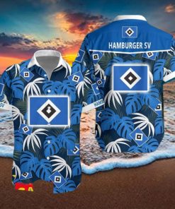 Hamburger SV Hawaiian Shirt Beach Tropical Leaf For Men Women Fans