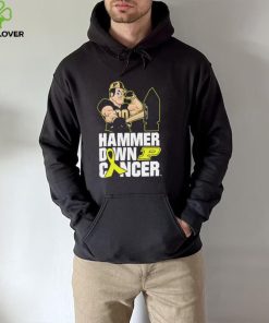 Hammer Down Cancer Purdue Boilermakers T Shirt