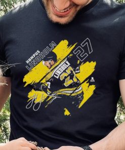 Hampus Lindholm Boston Bruins Stripes Signature shirt