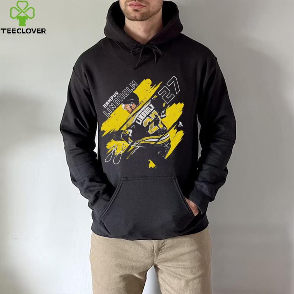 Hampus Lindholm Boston Bruins Stripes Signature shirt Hampus Lindholm Boston Bruins Stripes Signature shirt
