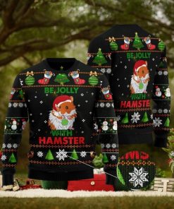 Hamster Be Jolly Christmas Gift Ugly Christmas Sweater Xmas Holiday