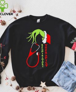 Hand Grinch Hand Respiratory Therapist Shirt