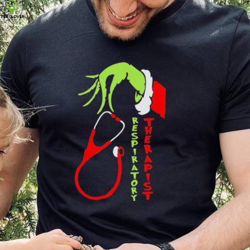 Hand Grinch Hand Respiratory Therapist Shirt