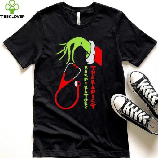 Hand Grinch Hand Respiratory Therapist Shirt