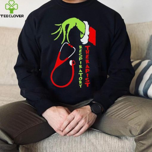 Hand Grinch Hand Respiratory Therapist Shirt