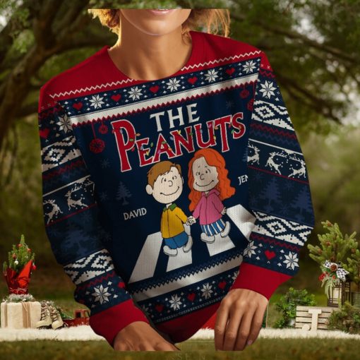Hand In Hand Couple Personalized 3D Knitted Ugly Sweater