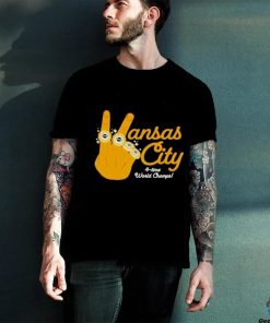 Hand Yellow Kansas City 4 Time World Champs Hand Rings shirt