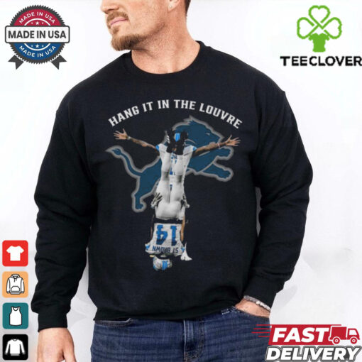 Hang It In The Louvre St Brown Detroit Lions T Shirt