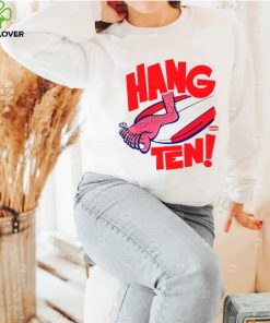 Hang ten foot shirt