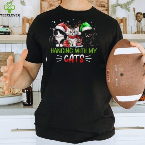 Hanging With My Cats   Cute Christmas Cat Classic T Shirt
