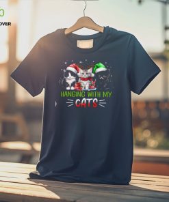 Hanging With My Cats Cute Christmas Cat Classic T Shirt