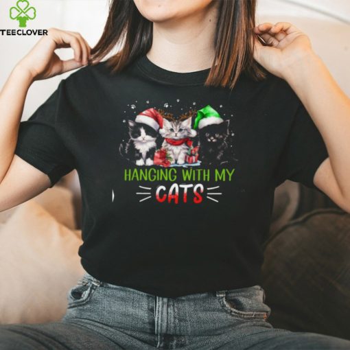 Hanging With My Cats   Cute Christmas Cat Classic T Shirt