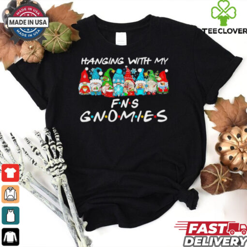 Hanging with me Friends Gnomies Christmas shirt