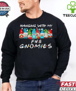 Hanging with me Friends Gnomies Christmas shirt