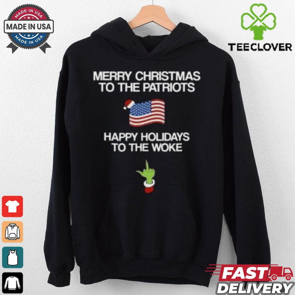 Hangovergang Merry Christmas To The Patriots Happy Holidays To The Woke shirt Hangovergang Merry Christmas To The Patriots Happy Holidays To The Woke shirt