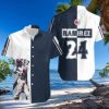 Hanley Ramirez Boston Red Sox Striped Player Hawaiian Shirt