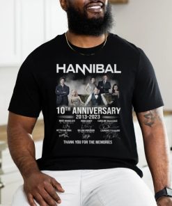 Hannibal 10th Anniversary 2013 – 2023 Thank You For The Memories T Shirt