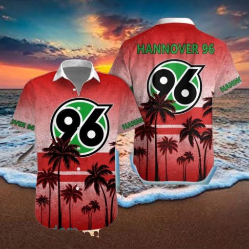 Hannover 96 Red Coconut Tree Hawaiian Shirt Impressive Gift