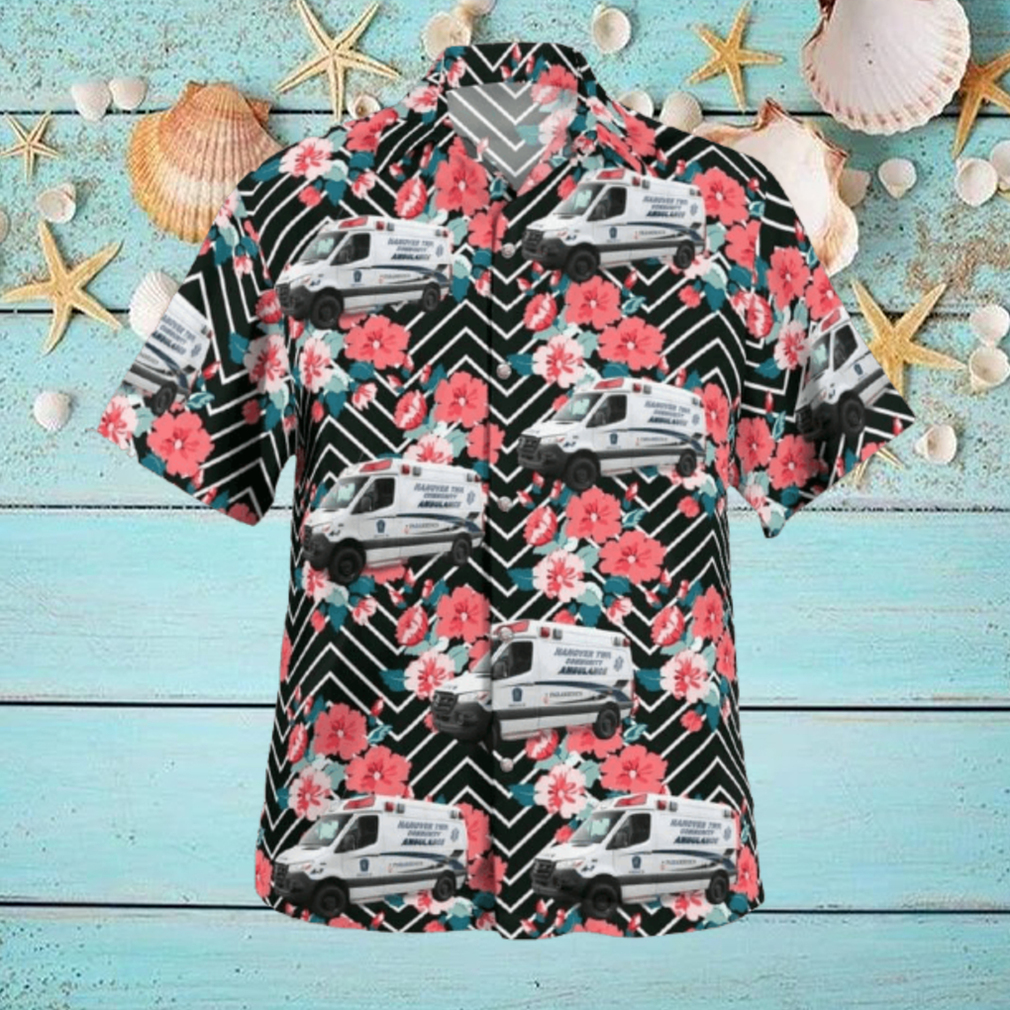 Hanover Township Pennsylvania Hanover Township Community Ambulance Hawaiian Shirt Hanover Township Pennsylvania Hanover Township Community Ambulance Hawaiian Shirt
