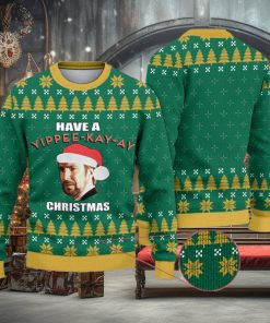 Hans Gruber Have A Yippee Kay Ay Christmas Christmas Ugly Sweater Die Hard Christmas Sweater