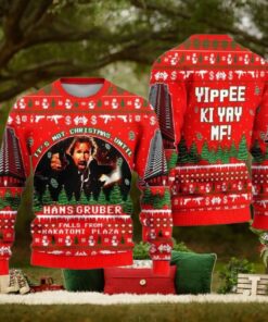 Hans Gruber Nakatomi Plaza Ugly Christmas Sweater