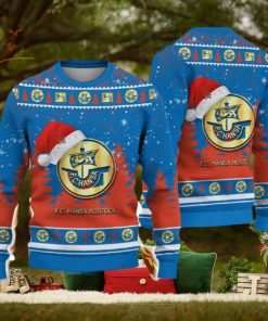 Hansa Rostock Ugly Christmas Sweater Santa Hat Logo Tree Gift For Men And Women