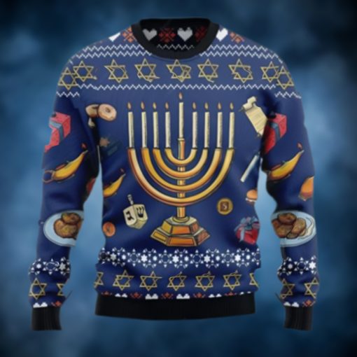 Hanukkah Sweater, Jewish Hanukkah Ugly Xmas Sweater 3D Unique Gifts For Christmas