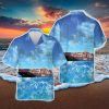 State Department Air Wing CH 46E 3D Hawaiian Shirt Button Beach Shirt