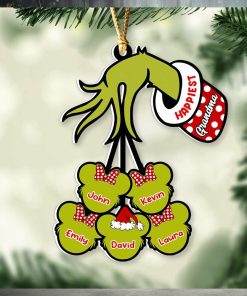 Happiest Green Family Personalized Ornament, Gifts For Family