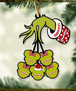 Happiest Green Family Personalized Ornament, Gifts For Family