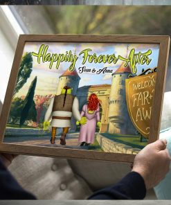 Happily Forever After, Gift For Family, Personalized Poster, Family Poster