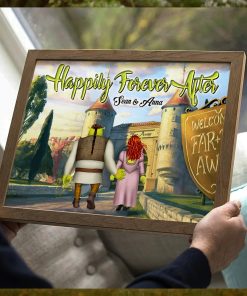 Happily Forever After, Gift For Family, Personalized Poster, Family Poster
