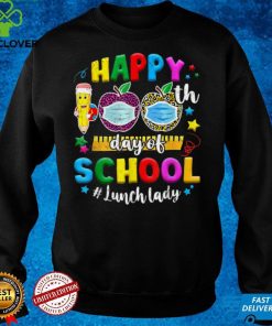 Happy 100Th Day Of School Lunch Lady Life Face Mask Leopard T Shirt