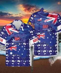 Happy Australia Day January 26 Aloha Hawaiian Shirt Men And Women Summer Vacation Shirt Beach Lover Gift