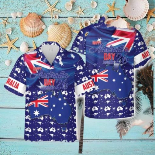 Happy Australia Day January 26 Aloha Hawaiian Shirt Men And Women Summer Vacation Shirt Beach Lover Gift