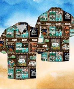 Happy Camper And Camping Life Hawaiian Aloha Shirts