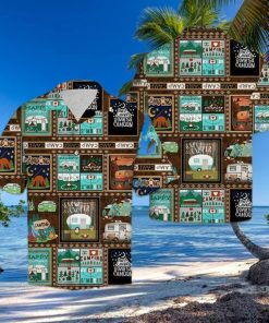 Happy Camper And Camping Life Hawaiian Aloha Shirts