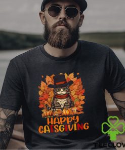 Happy Catsgiving Thanksgiving Cat Shirt
