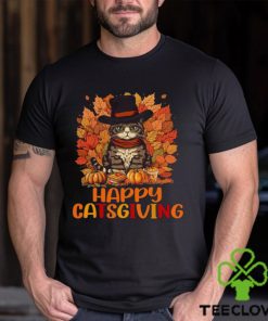 Happy Catsgiving Thanksgiving Cat Shirt