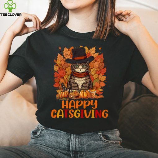 Happy Catsgiving   Thanksgiving Cat T Shirt