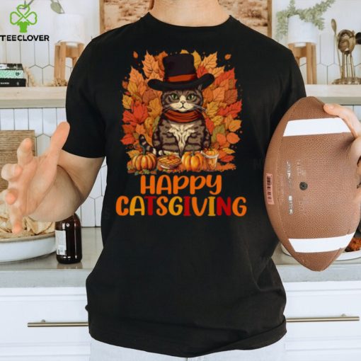 Happy Catsgiving   Thanksgiving Cat T Shirt